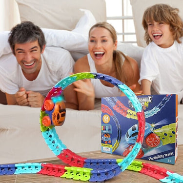 Pista de carreras aventurera | Juguete interactivo - Pista de carreras DIY para niños